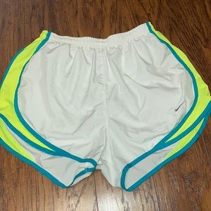 NIKE Dri-Fit white athletic shorts